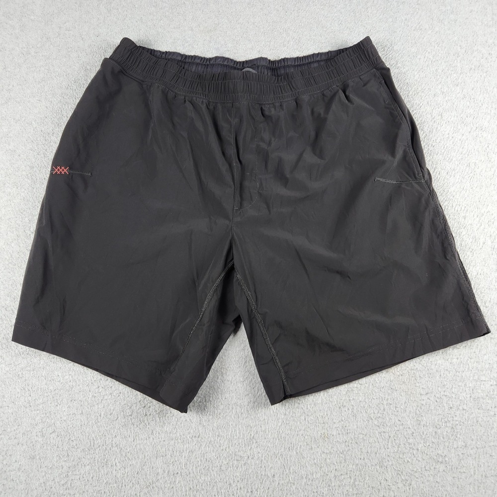 Rhone Shorts Mens XL Black Stretch Elastic Waist Active Yoga Athleisure Training
